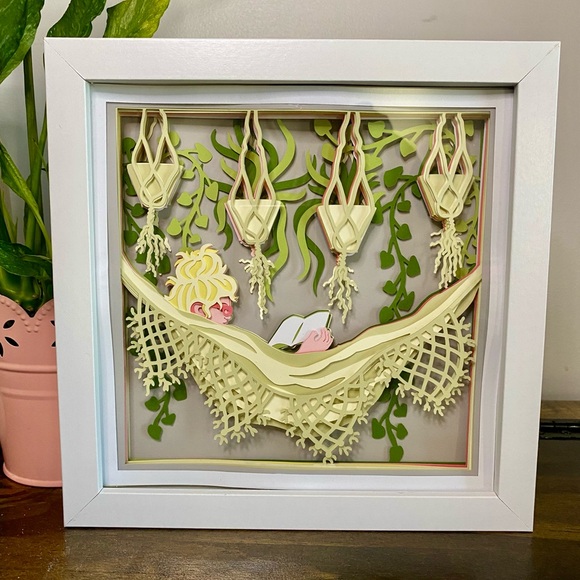 3D Boho Hammock Shadowbox - Picture 5 of 9